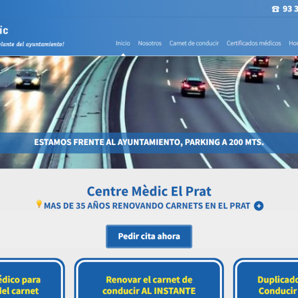 Diseño Web Centre Mèdic El Prat