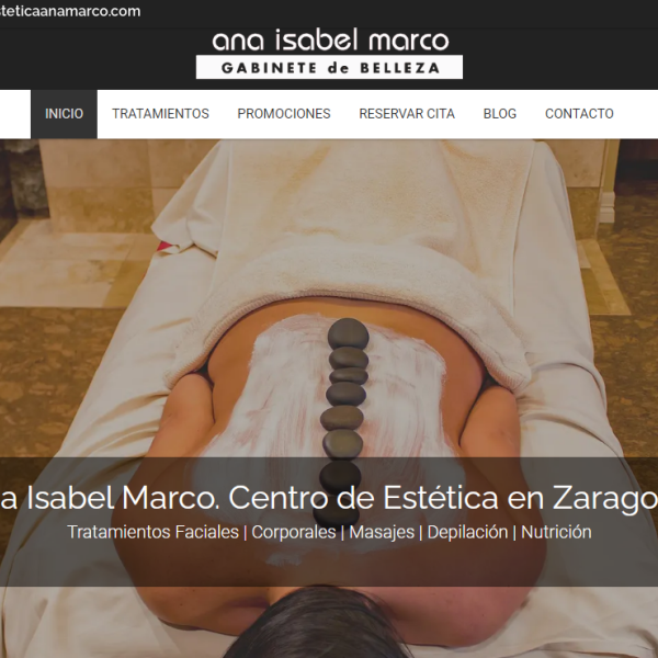 Diseño Web Centro Estético Ana Marco