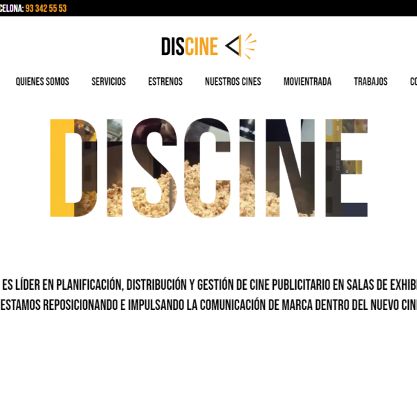 Diseño Web ​Discine