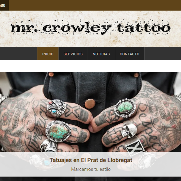 Diseño Web Mr. Crowley Tatto