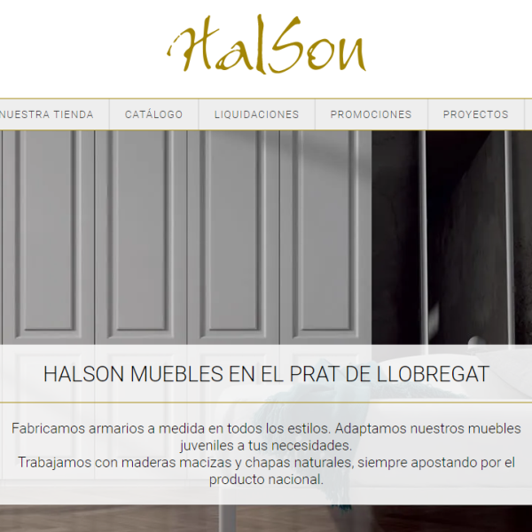 Diseño Web Halson Muebles En El Prat
