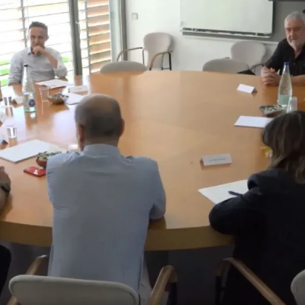 L’alcalde Mijoler i el president del...
