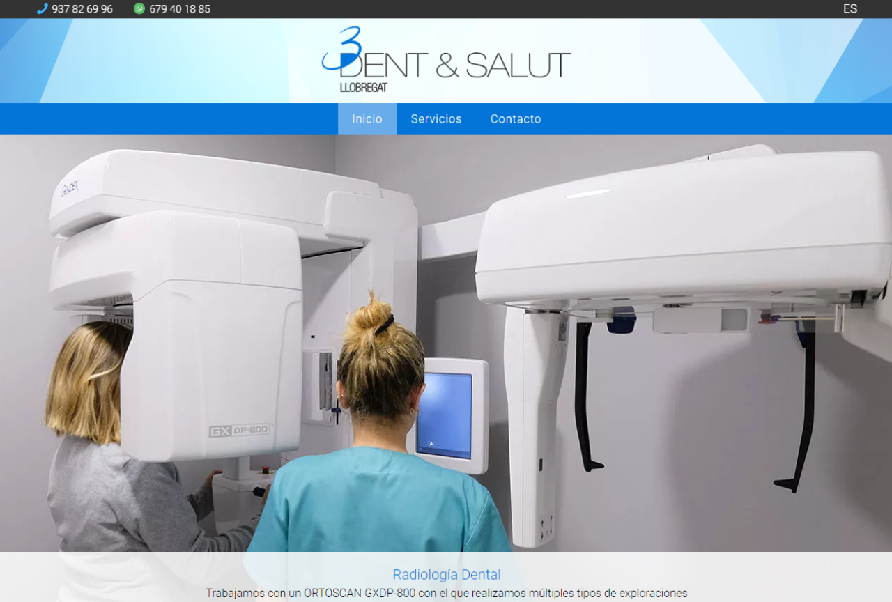 Diseño Web Salud 3Dent&Salut