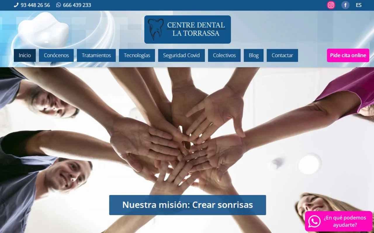 Diseño Web Centro Dental la Torrassa