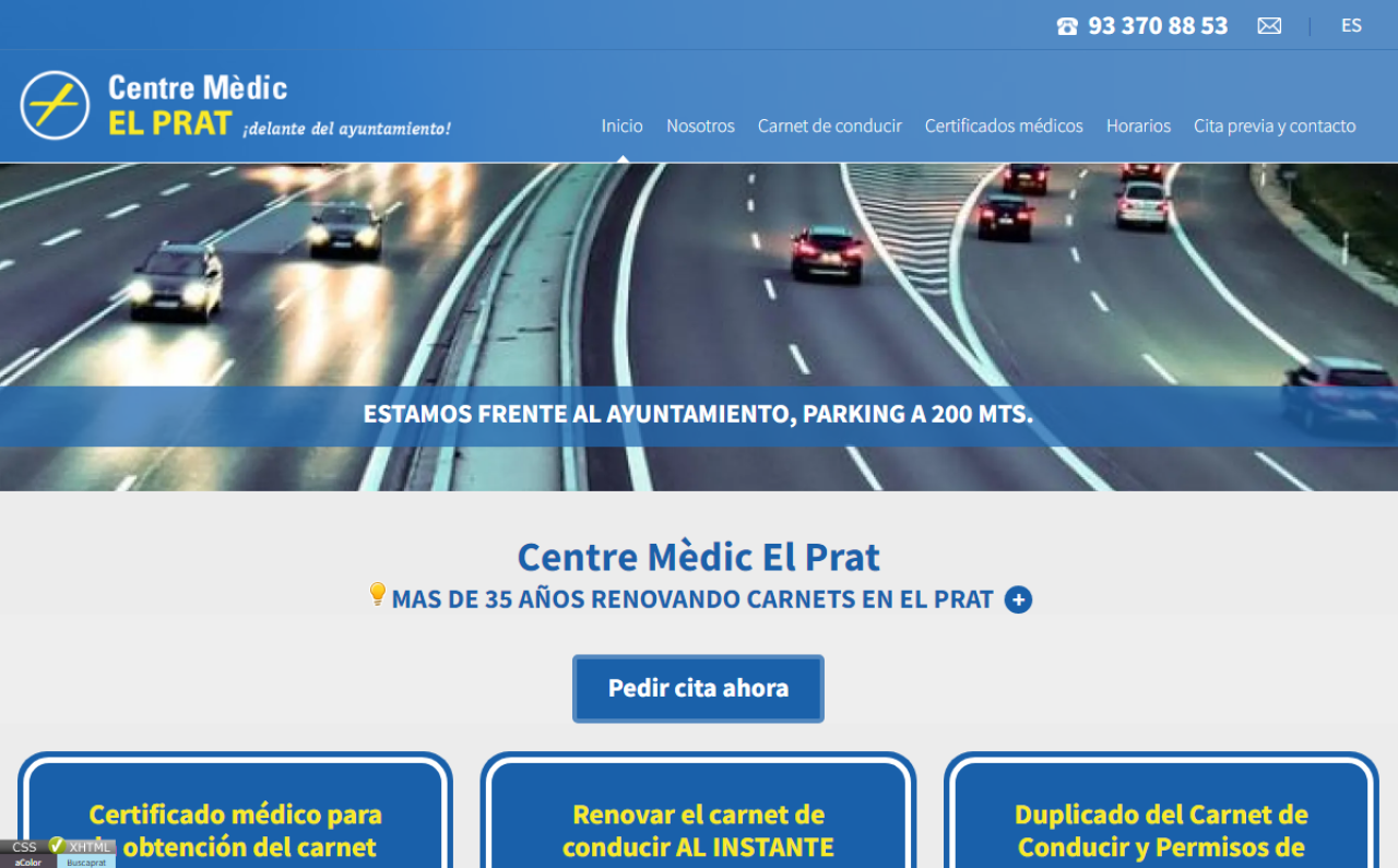 Diseño Web Centros medicos | Centre Mèdic El Prat
