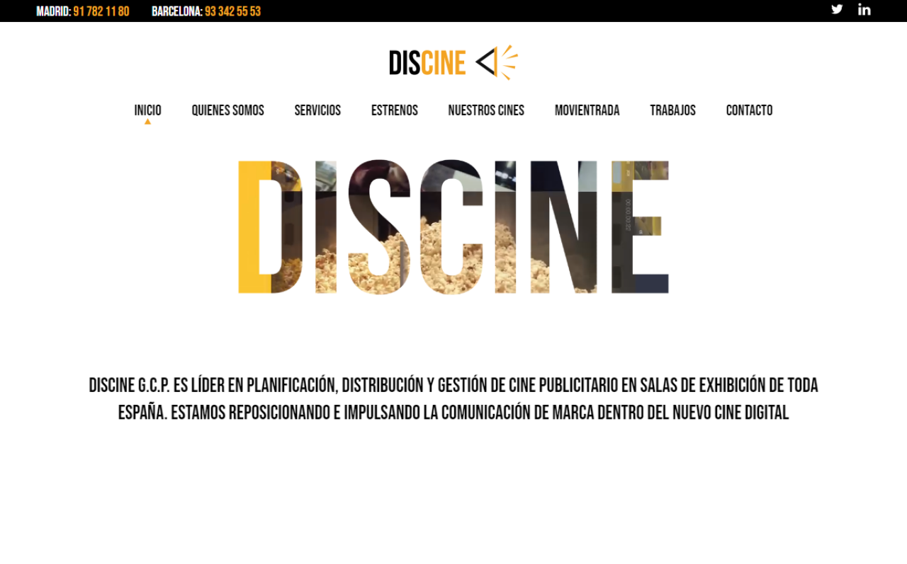 Diseño Web ​Discine