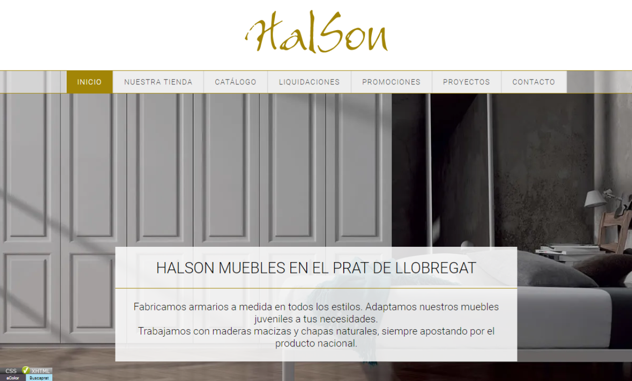 Diseño Web Halson Muebles En El Prat