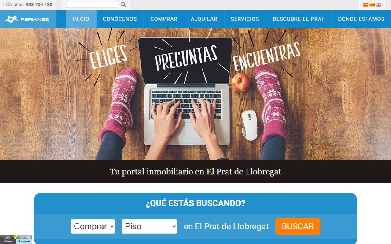 Diseño Web Inmobiliaria | Periañez