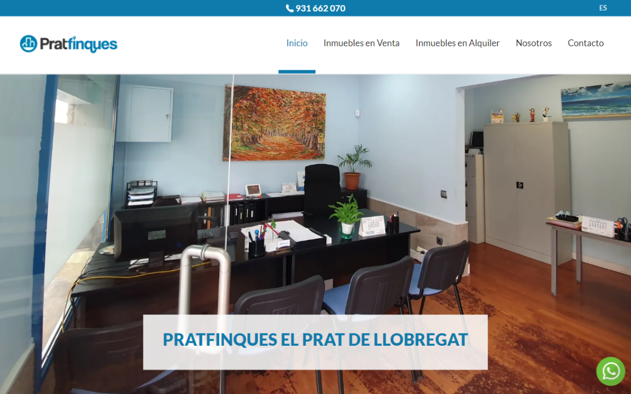 Diseño Web Inmobiliaria | Pratfinques