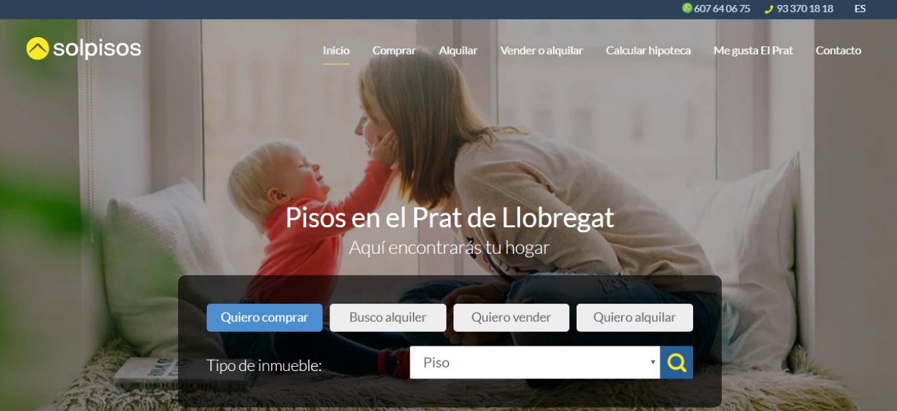 Diseño Web Inmobiliaria | Solpisos