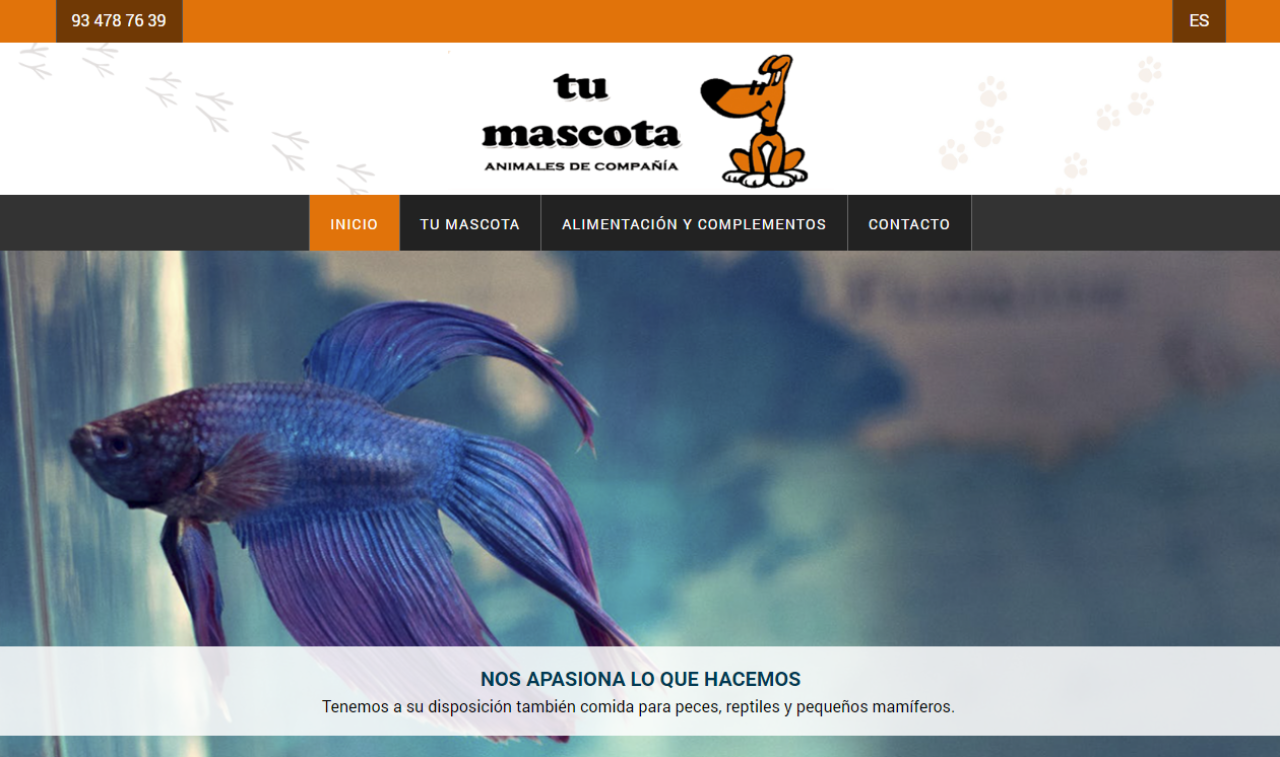 Diseño Web Animales | Tu Mascota