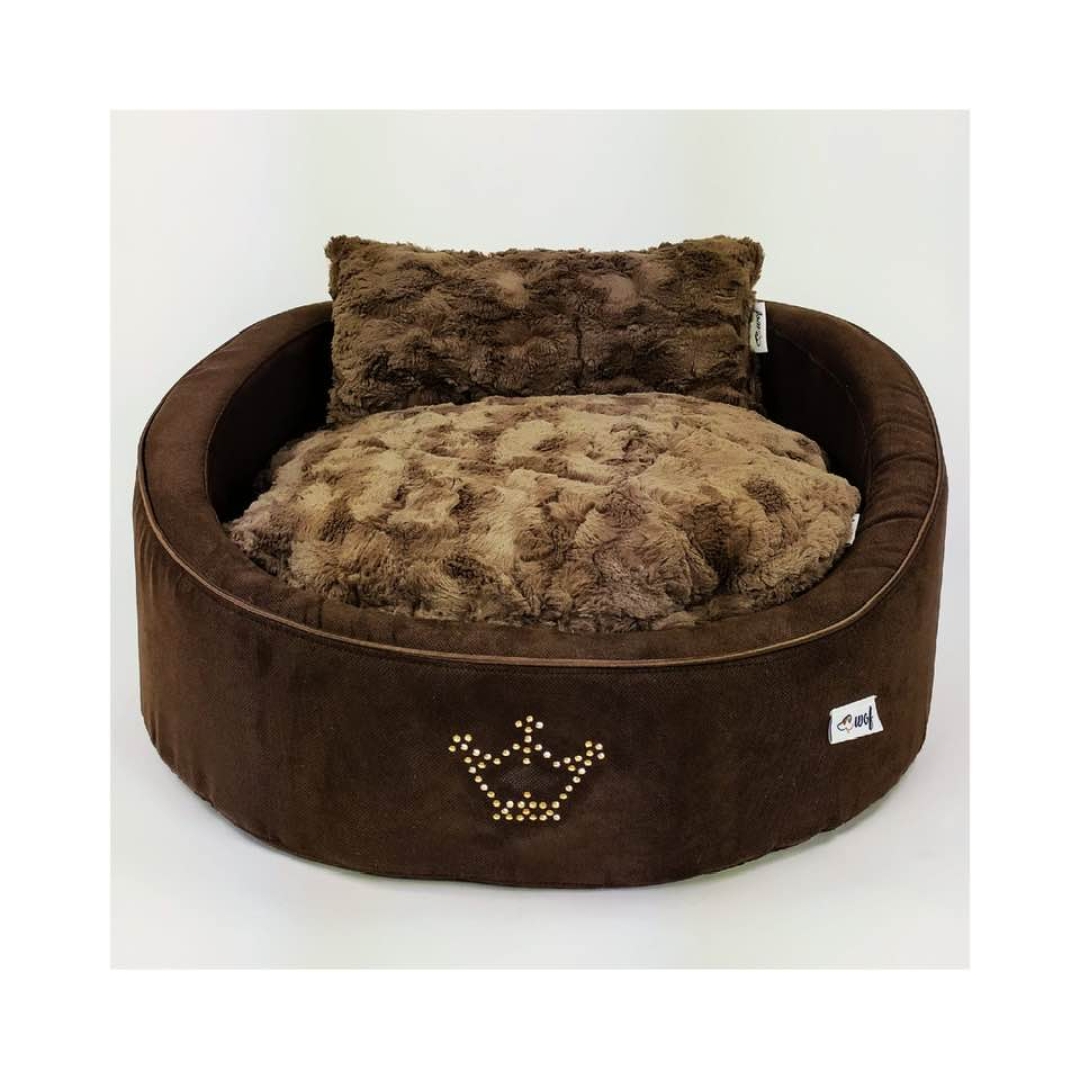 ROUNI BROWN Una cama de edicion limitada, para ofrecer confor y comodidad a tu perro. Totalmente desenfundable. Talla S 60 cm.