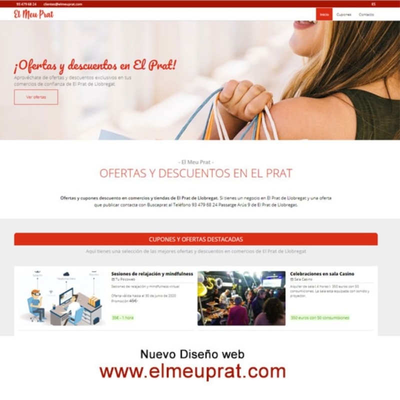 Esta es la nueva web que hemos hecho para elmeuprat.com En breve ofertas del dia del padre